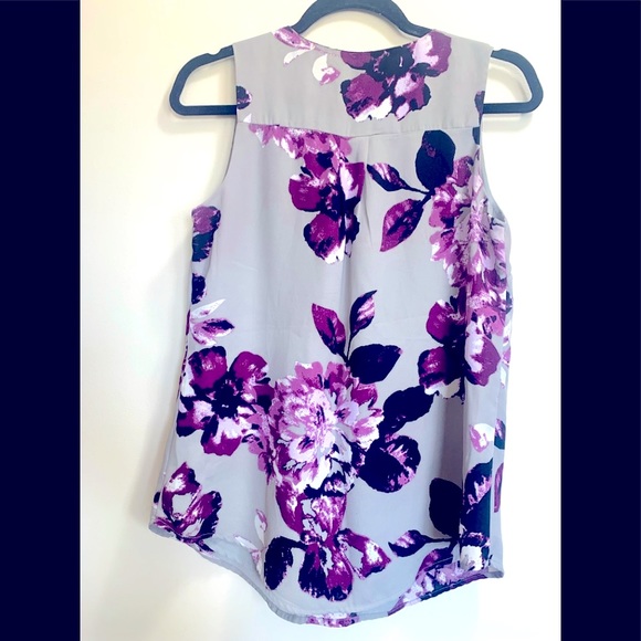 Purple & Grey Blouse (small) - Picture 2 of 4